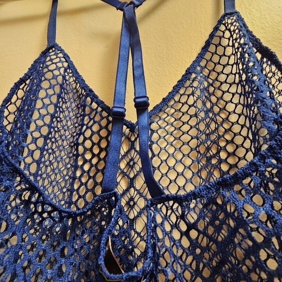 VS Fishnet Bathing Suit Cover Up  Crop Top - Picture 4 of 4